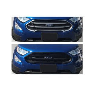 Coast to Coast Grille Insert, Tape-On Overlay, 3 Piece, Gloss Black, Plastic – GI492BLK
