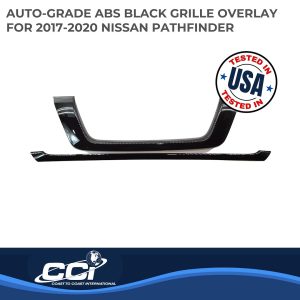 Coast to Coast Grille Insert, Grill Overlay, Bar OEM Look, Painted, Gloss Black, ABS Plastic – IWCGI501BLK