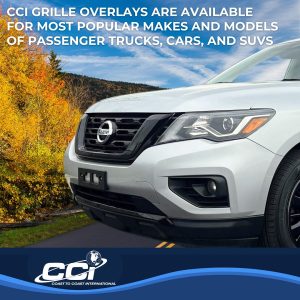 Coast to Coast Grille Insert, Grill Overlay, Bar OEM Look, Painted, Gloss Black, ABS Plastic – IWCGI501BLK