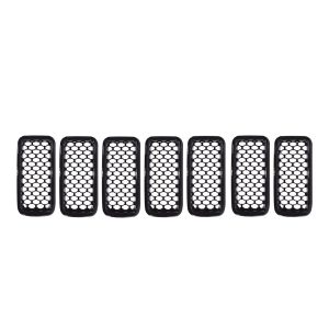 Coast to Coast Grille Insert, Grill Overlay, Mesh OEM Look, Painted, Gloss Black, ABS Plastic – IWCGI503BLK