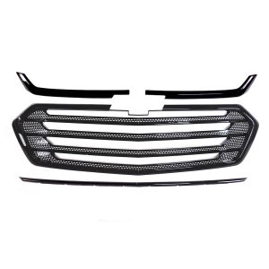 Coast to Coast Grille Insert, Grill Overlay, Mesh Style, OEM Look, Painted, Gloss Black, ABS Plastic – IWCGI507BLK