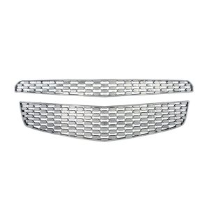 Coast to Coast Grille Insert, Overlay, Honeycomb Style, 2 Piece, Chrome Plated, ABS Plastic – IWCGI82X