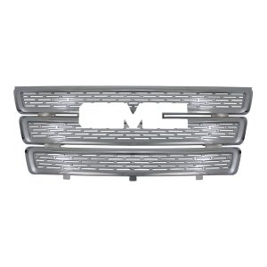 Coast to Coast Grille Insert, Overlay, Oval Mesh Style, 1 Piece, With Emblem Cutout, Chrome Plated, ABS Plastic – IWCGI87