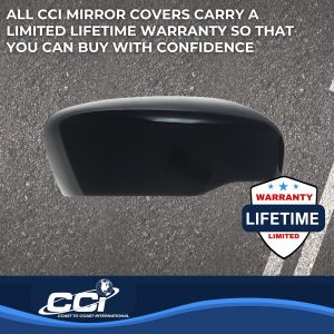 Coast to Coast Exterior Mirror Cover, Full Cover, Gloss Black, ABS Plastic, Set of 2 – MC6285B