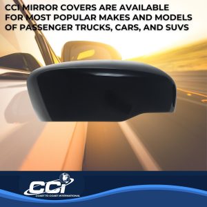 Coast to Coast Exterior Mirror Cover, Full Cover, Gloss Black, ABS Plastic, Set of 2 – MC6285B
