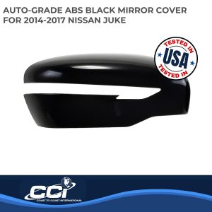 Coast to Coast Exterior Mirror Cover, Full Cover, Gloss Black, ABS Plastic, Set of 2 – MC6293B
