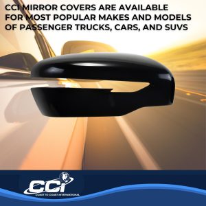 Coast to Coast Exterior Mirror Cover, Full Cover, Gloss Black, ABS Plastic, Set of 2 – MC6293B