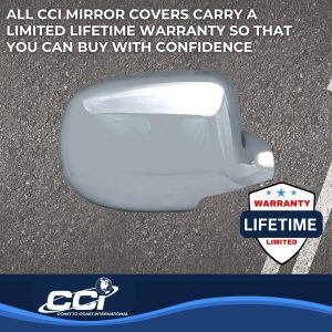 Coast to Coast Exterior Mirror Cover, Full Cover, Chrome Plated, ABS Plastic, Set of 2 – CCIMC67303