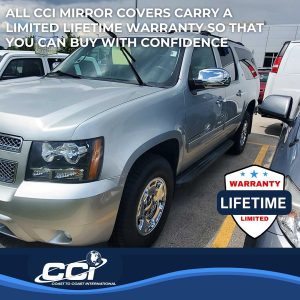 Coast to Coast Exterior Mirror Cover, Full Cover, Chrome Plated, ABS Plastic, Set of 2 – CCIMC67314