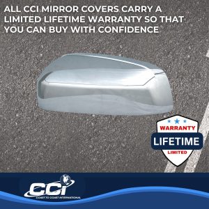 Coast to Coast Exterior Mirror Cover, Top Half, Replacement, Chrome Plated, ABS Plastic, Set of 2 – CCIMC67314R