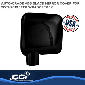 Coast to Coast Exterior Mirror Cover, Full Cover, Black, ABS Plastic, Set of 2 – CCIMC67401BK