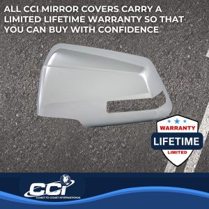 Coast to Coast Exterior Mirror Cover, Full Cover, Chrome Plated, ABS Plastic, Set of 2 – CCIMC67410