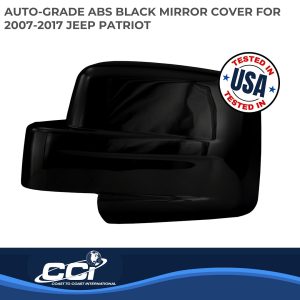 Coast to Coast Exterior Mirror Cover, Full Cover, Black, ABS Plastic, Set of 2 – CCIMC67424BK