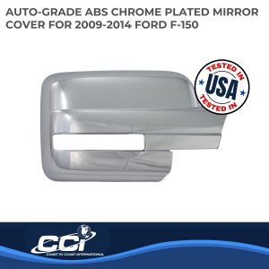 Coast to Coast Exterior Mirror Cover, Full Cover, Chrome Plated, ABS Plastic, Set of 2 – CCIMC67441