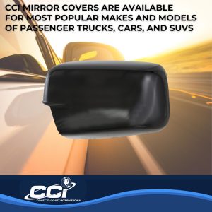 Coast to Coast Exterior Mirror Cover, Full Cover, Black, ABS Plastic, Set of 2 – CCIMC67443BLK