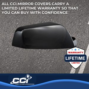 Coast to Coast Exterior Mirror Cover, Top Half Replacement, Black, ABS Plastic, Set of 2 – CCIMC67467RBK