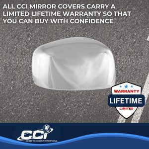 Coast to Coast Exterior Mirror Cover, Full Cover, Chrome Plated, ABS Plastic, Set of 2 – CCIMC67488