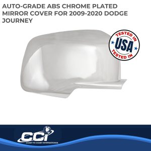 Coast to Coast Exterior Mirror Cover, Full Cover, Chrome Plated, ABS Plastic, Set of 2 – CCIMC67492