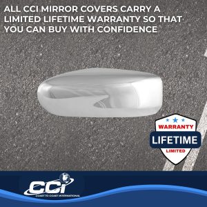 Coast to Coast Exterior Mirror Cover, Full Cover, Chrome Plated, ABS Plastic, Set of 2 – CCIMC67493