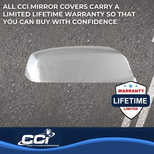 Coast to Coast Exterior Mirror Cover, Top Half Replacement Cover, Chrome Plated, ABS Plastic, Set of 2 – CCIMC67495R
