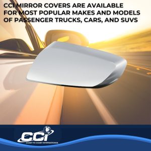 Coast to Coast Exterior Mirror Cover, Top Half Replacement, Chrome Plated, ABS Plastic, Set of 2 – CCIMC67497R