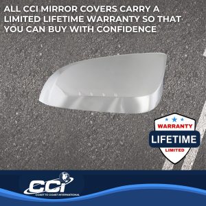 Coast to Coast Exterior Mirror Cover, Top Half Cover, Chrome Plated, ABS Plastic, Set of 2 – CCIMC67498T