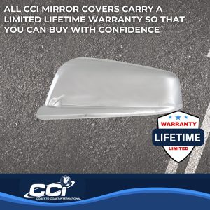 Coast to Coast Exterior Mirror Cover, Full Cover, Chrome Plated, ABS Plastic, Set of 2 – CCIMC67505
