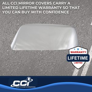 Coast to Coast Exterior Mirror Cover, Top Half Cover, Chrome Plated, ABS Plastic, Set of 2 – CCIMC67507R