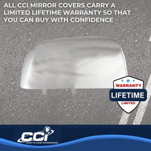 Coast to Coast Exterior Mirror Cover, Top Half Replacement, Chrome Plated, ABS Plastic, Set of 2 – CCIMC67509R