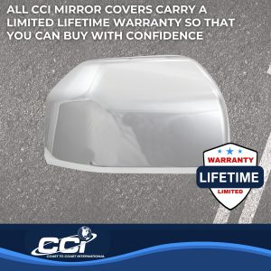 Coast to Coast Exterior Mirror Cover, Top Half Replacement, Chrome Plated, ABS Plastic, Set of 2 – CCIMC67511R