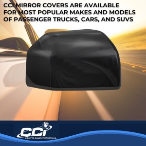 Coast to Coast Exterior Mirror Cover, Top Half Replacement, Black, ABS Plastic, Set of 2 – CCIMC67511RBK