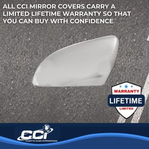 Coast to Coast Exterior Mirror Cover, Top Half Replacement, Chrome Plated, ABS Plastic, Set of 2 – CCIMC67515R