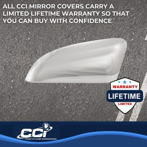 Coast to Coast Exterior Mirror Cover, Top Half Replacement, Chrome Plated, ABS Plastic, Set of 2 – CCIMC67517R