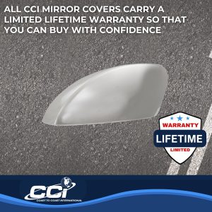 Coast to Coast Exterior Mirror Cover, Top Half Replacement Cover, Chrome Plated, ABS Plastic, Set of 2 – CCIMC67523R