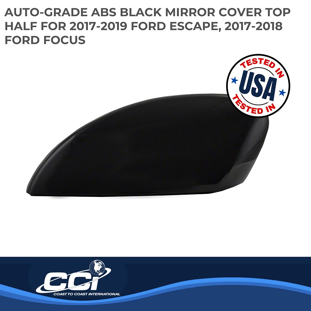 Coast to Coast Exterior Mirror Cover, Top Half Replacement Cover, Black, ABS Plastic, Set of 2 – CCIMC67523RBK