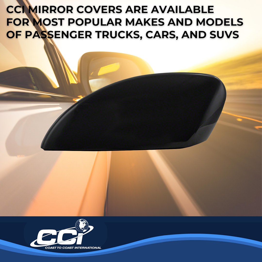 Coast to Coast Exterior Mirror Cover, Top Half Replacement Cover, Black, ABS Plastic, Set of 2 – CCIMC67523RBK