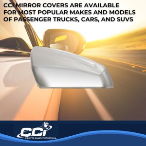 Coast to Coast Exterior Mirror Cover, Top Half Cover OE Replacement, Chrome Plated, ABS Plastic, Set of 2 – CCIMC67524R