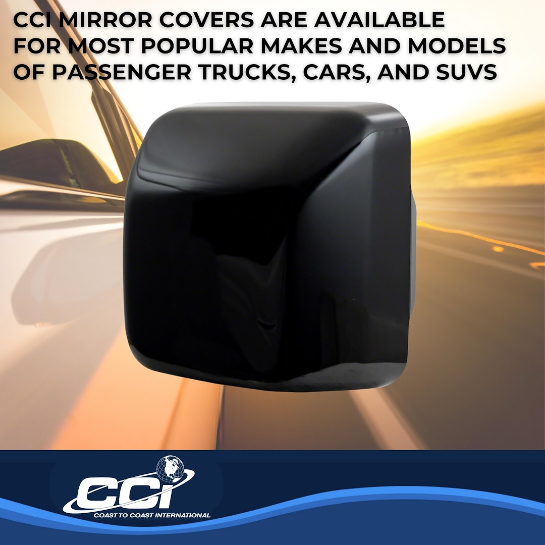 Coast to Coast Exterior Mirror Cover, Top Half Replacement Cover, Black, ABS Plastic, Set of 2 – CCIMC67526RBK