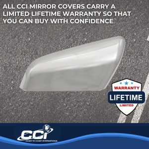 Coast to Coast Exterior Mirror Cover, Top Half Replacement, Chrome Plated, ABS Plastic, Set of 2 – CCIMC67527R