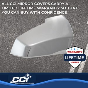 Coast to Coast Exterior Mirror Cover, Top Half Replacement Cover, Chrome Plated, ABS Plastic, Set of 2 – CCIMC67529R
