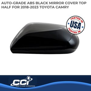 Coast to Coast Exterior Mirror Cover, Top Half Replacement, Gloss Black, ABS Plastic, Set of 2 – CCIMC67533R