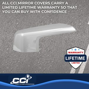 Coast to Coast Exterior Mirror Cover, Top Half Replacement, Chrome Plated, ABS Plastic, Set of 2 – CCIMC67536R