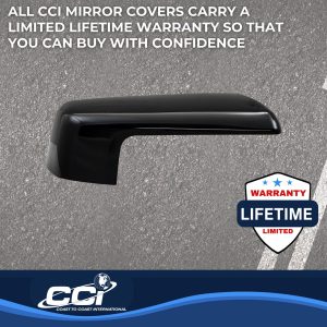 Coast to Coast Exterior Mirror Cover, Top Half Replacement, Gloss Black, ABS Plastic, Set of 2 – CCIMC67536RBK