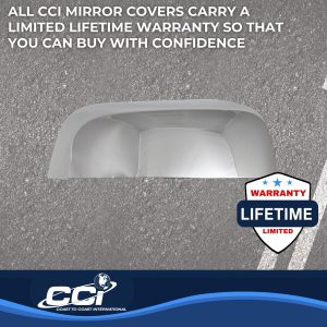 Coast to Coast Exterior Mirror Cover, Top Half Replacement, Chrome Plated, ABS Plastic, Set of 2 – CCIMC67538R