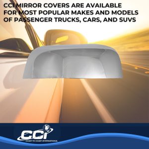 Coast to Coast Exterior Mirror Cover, Top Half Replacement, Chrome Plated, ABS Plastic, Set of 2 – CCIMC67538R