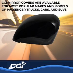 Coast to Coast Exterior Mirror Cover, Full Replacement, Gloss Black, ABS Plastic, Set of 2 – CCIMC67542RBK