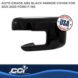 Coast to Coast Exterior Mirror Cover, Full Cover, Painted, Gloss Black, ABS Plastic, Set of 2 – CCIMC67551BLK