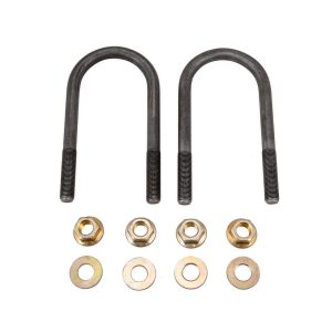 Connx Leaf Spring Axle U Bolt, Leaf Spring Axle U Bolt Kit, 5.10 Inch Length, 2-3/8 Inch Width, 1/2 Inch -20 Nut Size, Round – UBK238510