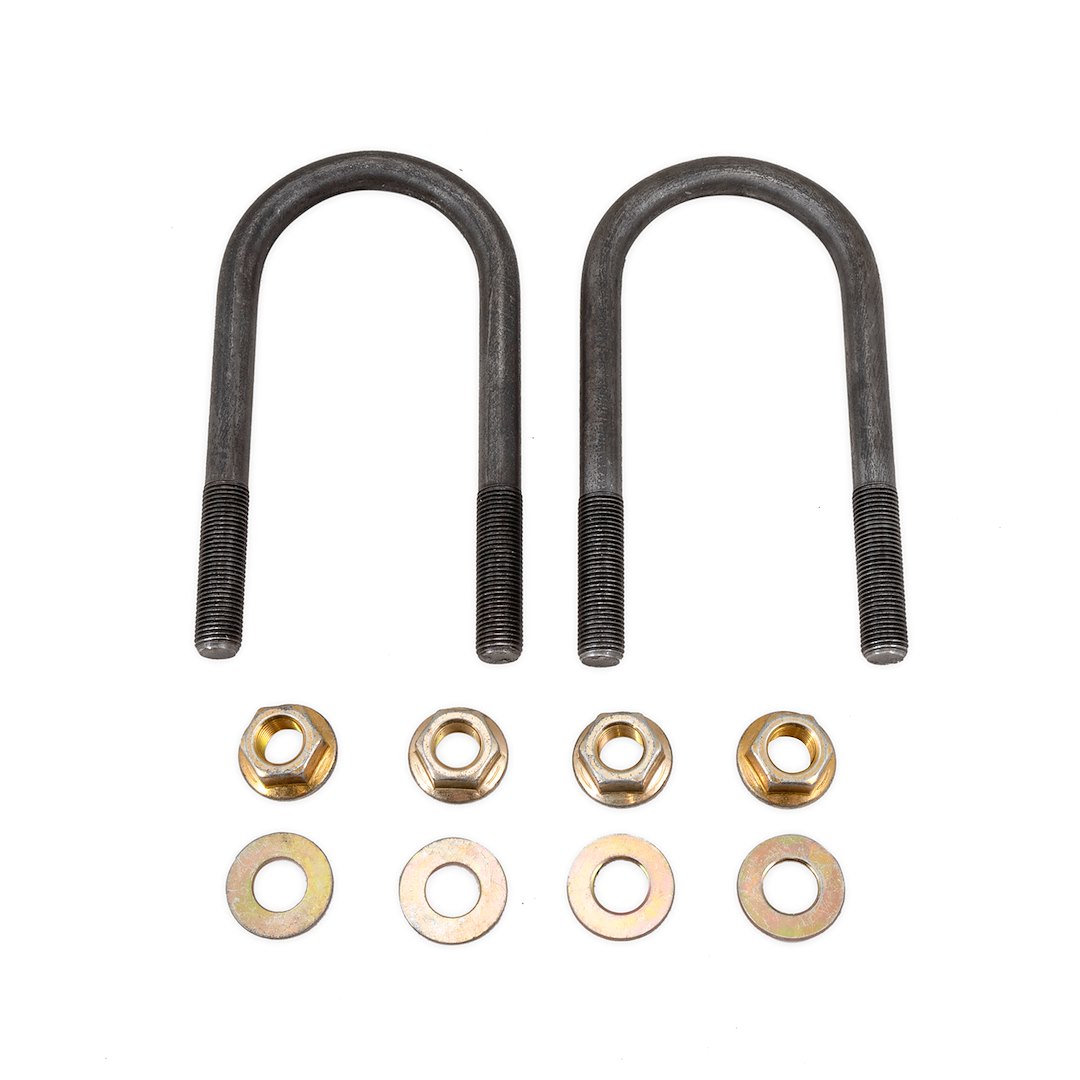 Connx Leaf Spring Axle U Bolt, Leaf Spring Axle U Bolt Kit, 5.10 Inch Length, 2-3/8 Inch Width, 1/2 Inch -20 Nut Size, Round – UBK238510