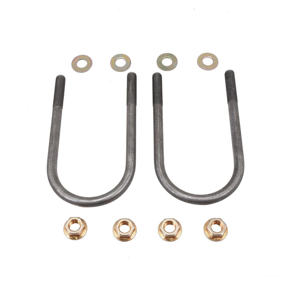Connx Leaf Spring Axle U Bolt, 6-1/2 Inch Length, 3 Inch Width, 1/2 Inch -20 Nut Size, Round, With 1 U-Bolt/ 2 Nuts/ 2 Washers – UBK300650